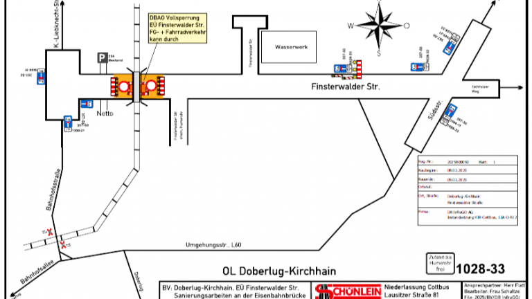 Doberlug-Kirchhain: Sanierung Eisenbahn-Überführung
