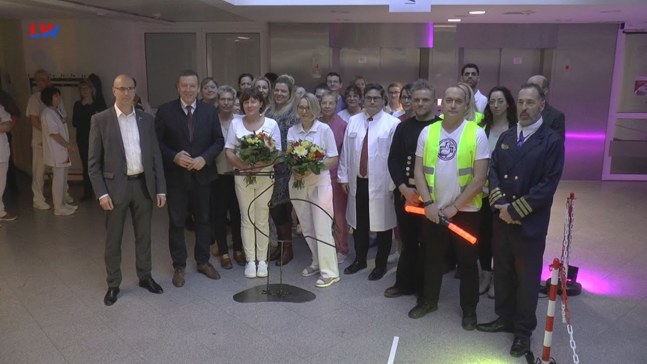 Herzberg/E.: Klapperstorch-Landebahn im EE-Klinikum