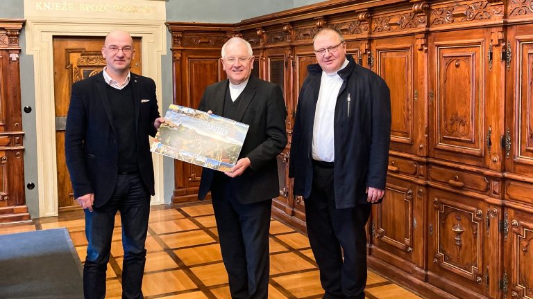 Bautzen: Bischof Timmerevers besucht Bürgermeister Dr. Böhmer