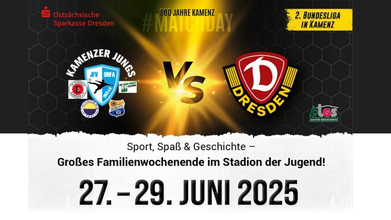 Kamenz: Dynamo kommt ins Stadion der Jugend