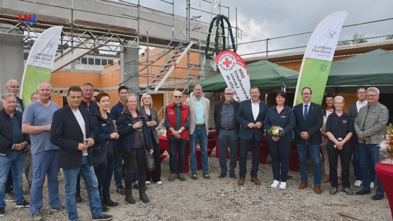 Doberlug-Kirchhain: Richtfest neuer Katastrophenschutz-Stützpunkt