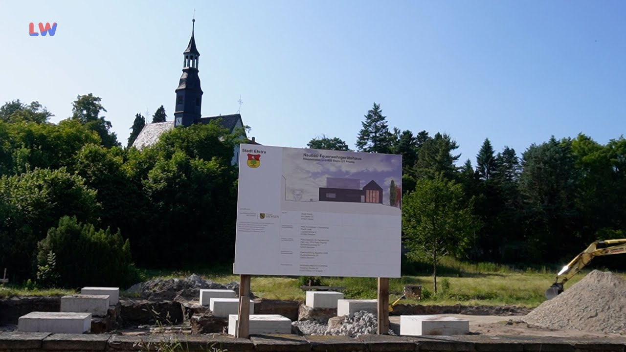 Elstra OT Prietitz: Baubeginn für neues Feuerwehrhaus