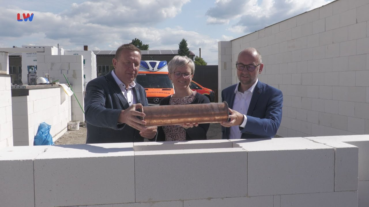 Großthiemig: Grundsteinlegung neue Rettungswache