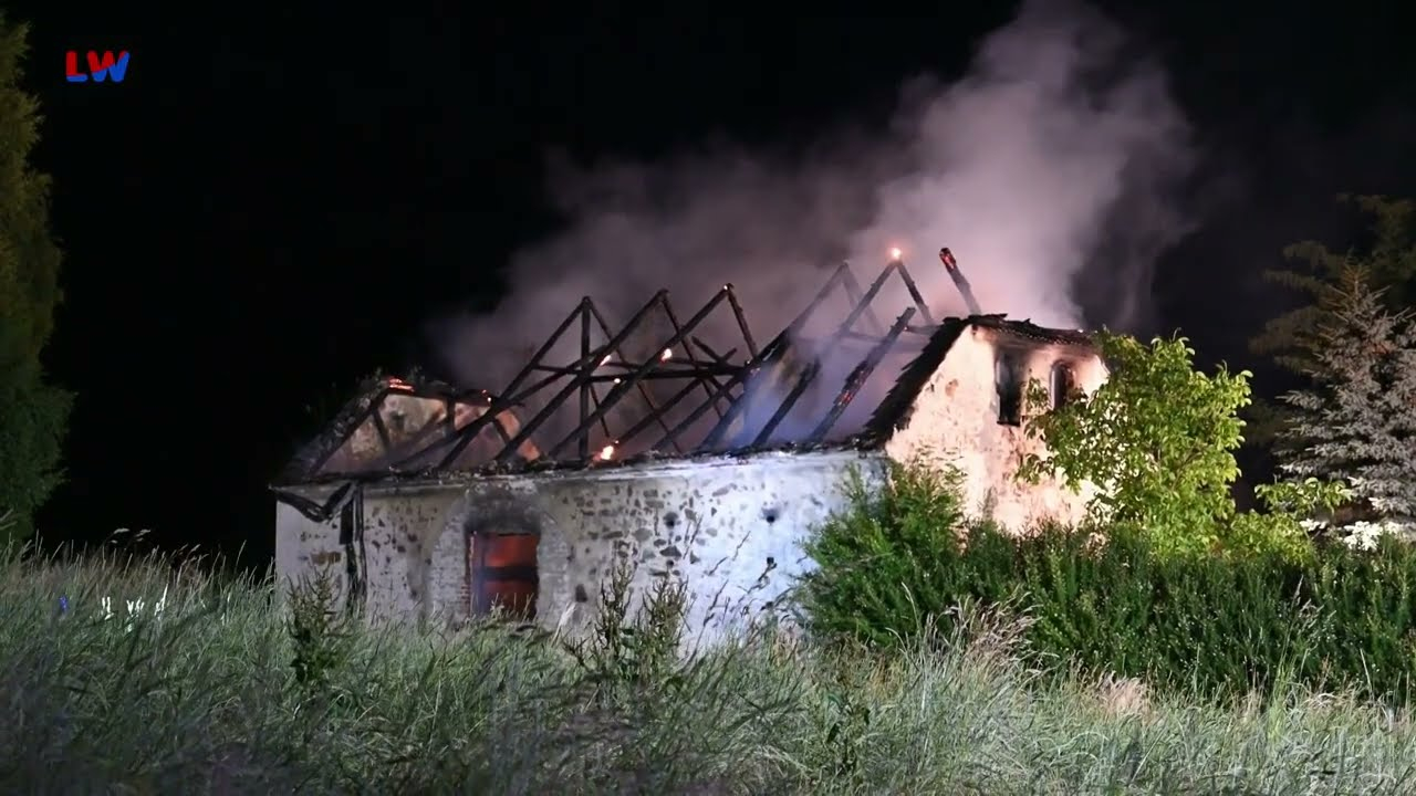 Kittlitz: Gebäude-Großbrand