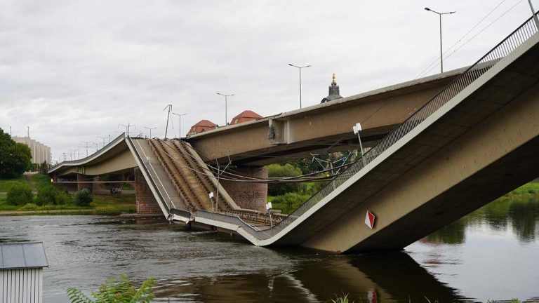 Dresden: Abrissarbeiten an Carolabrücke kurz vor Abschluss