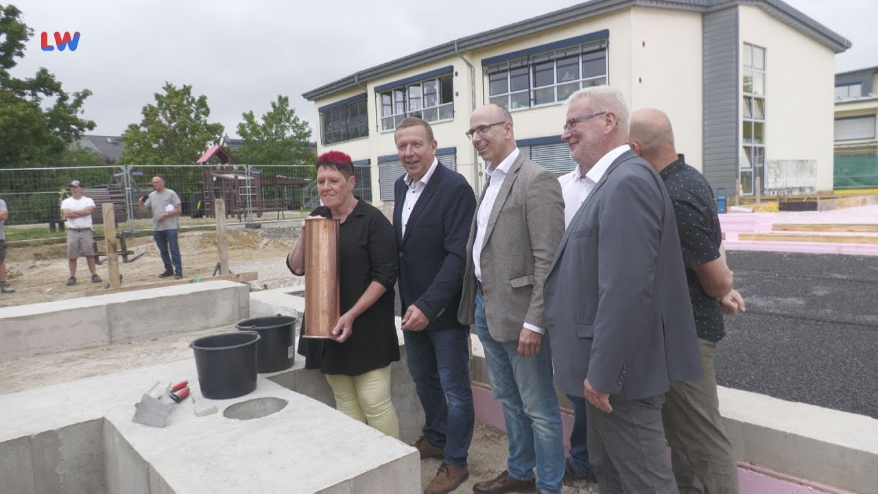 Herzberg/E.: Grundsteinlegung für Schulanbau
