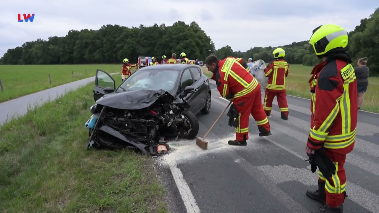Lawalde: Schwerer Unfall mit sechs Verletzten