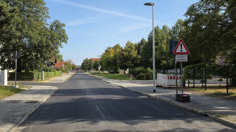 Niesky: Bahnhofstraße wieder offen – weitere Bauarbeiten geplant
