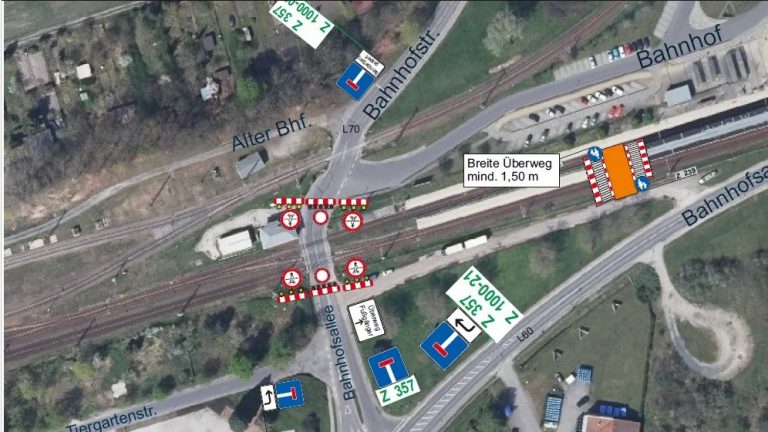 Doberlug-Kirchhain: Bahnübergang ab 27. August gesperrt