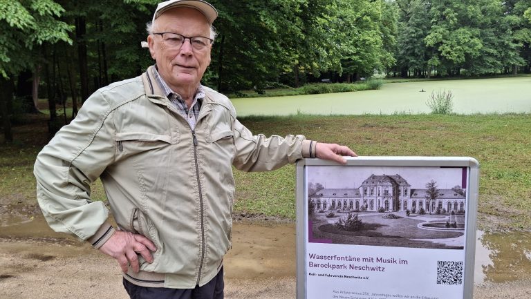 Neschwitz: Musikalische Fontäne soll an das Neue Schloss erinnern