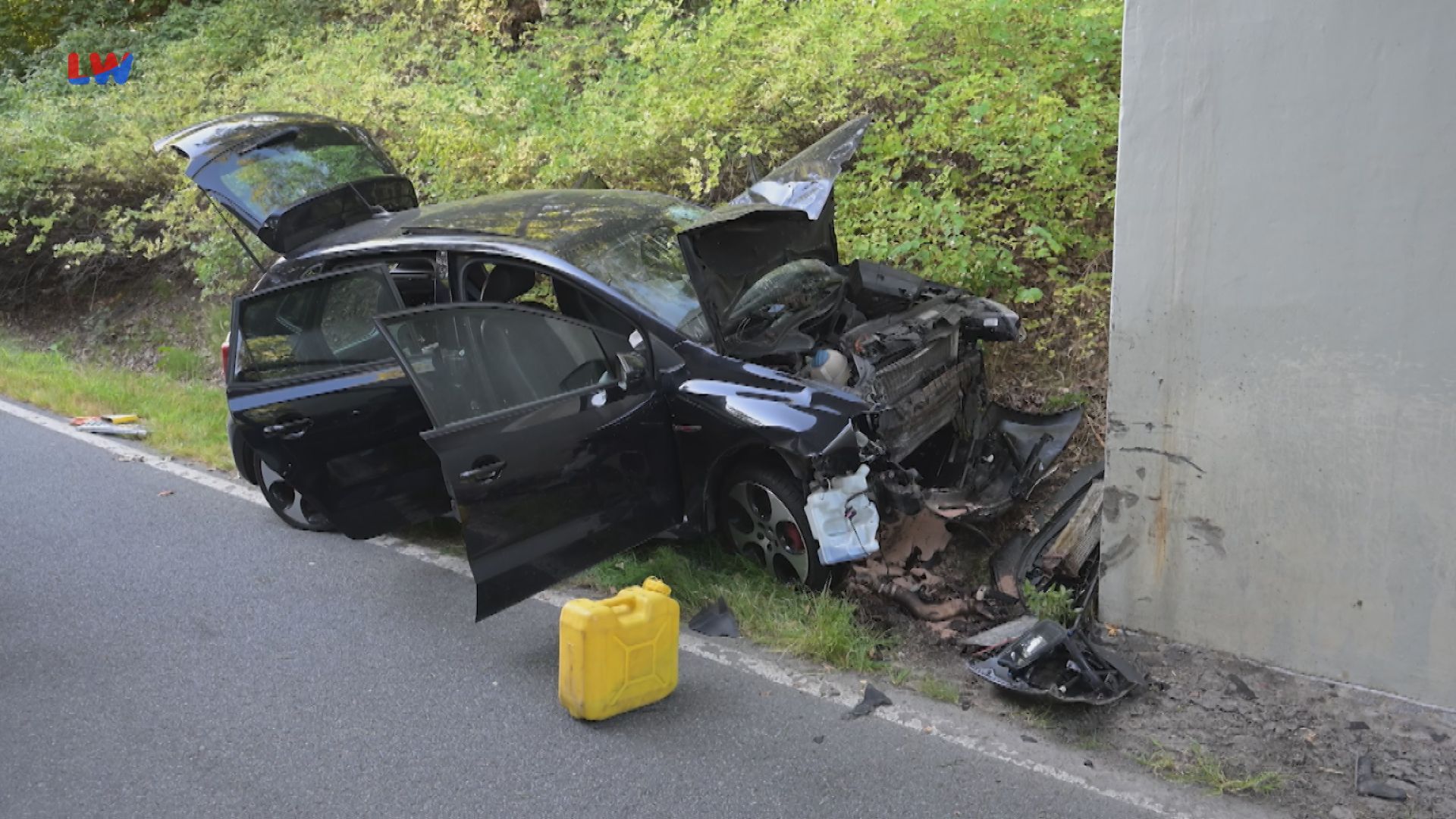 Oelsa: In Brückenpfeiler gerauscht