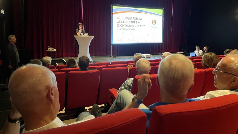 Spremberg: Bürgerforum „Klare Spree – Dichtwand jetzt!“