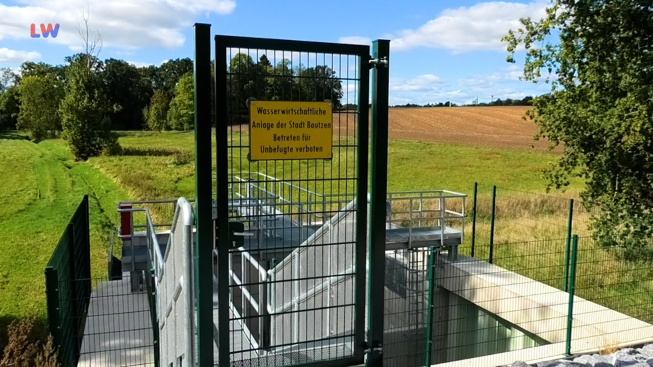 Bautzen OT Rattwitz: Bahntrasse wird zum Wasserablauf