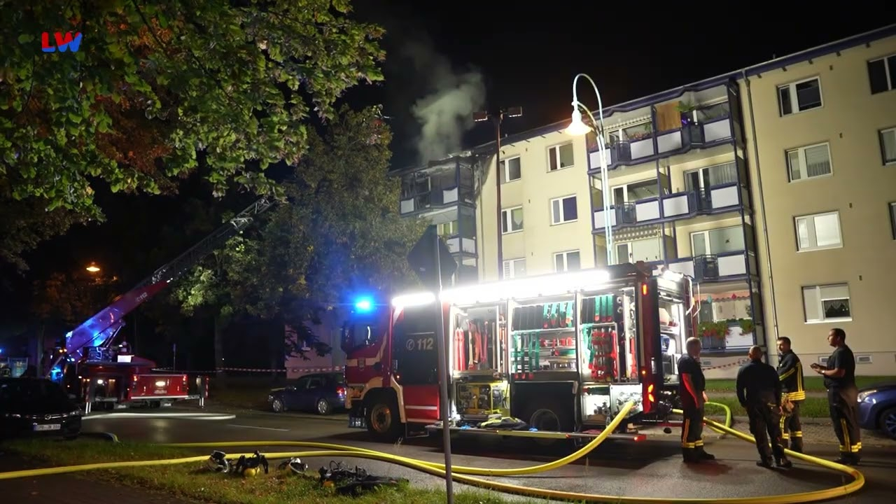Hoyerswerda: Brand auf der Bautzener Allee