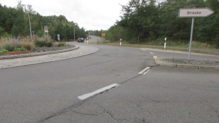 Senftenberg: Sanierung des Kreisverkehrs
