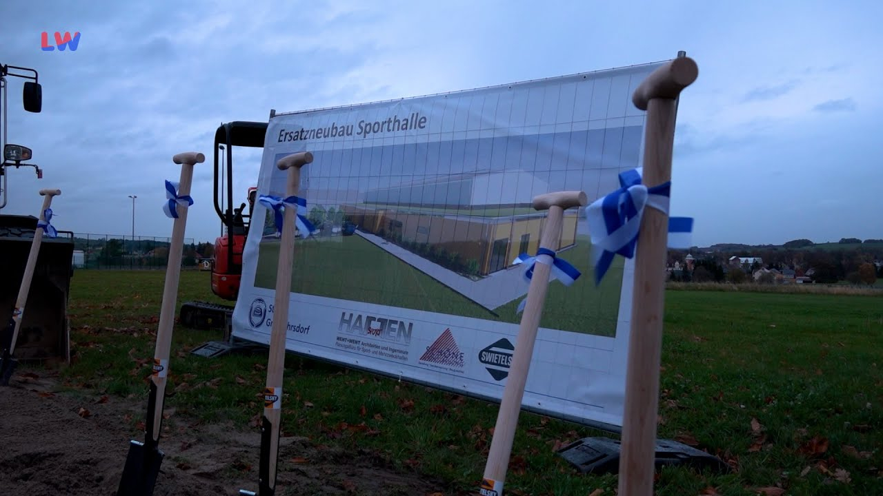 Großröhrsdorf: Spatenstich für neue Turnhalle