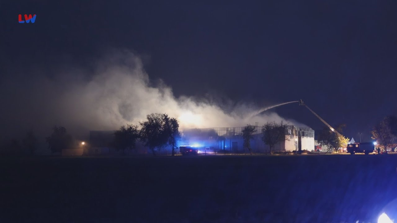 Stolzenhain/Röder: Großbrand in Getreidehalle
