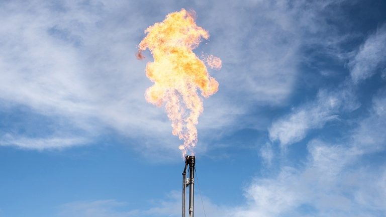 Plessa-Süd: Gasfackel am 26. November