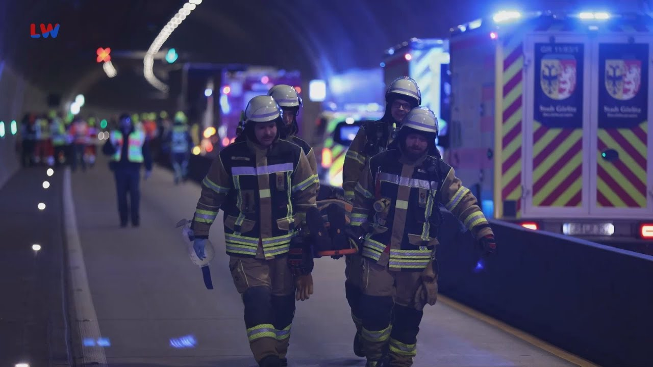 A4: Großübung im Tunnel Königshainer Berge