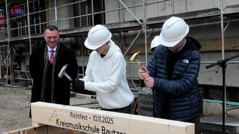 Bautzen: Richtfest für die neue Kreismusikschule