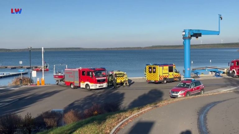 Geierswalder See: Bootsunglück mit vermißter Person