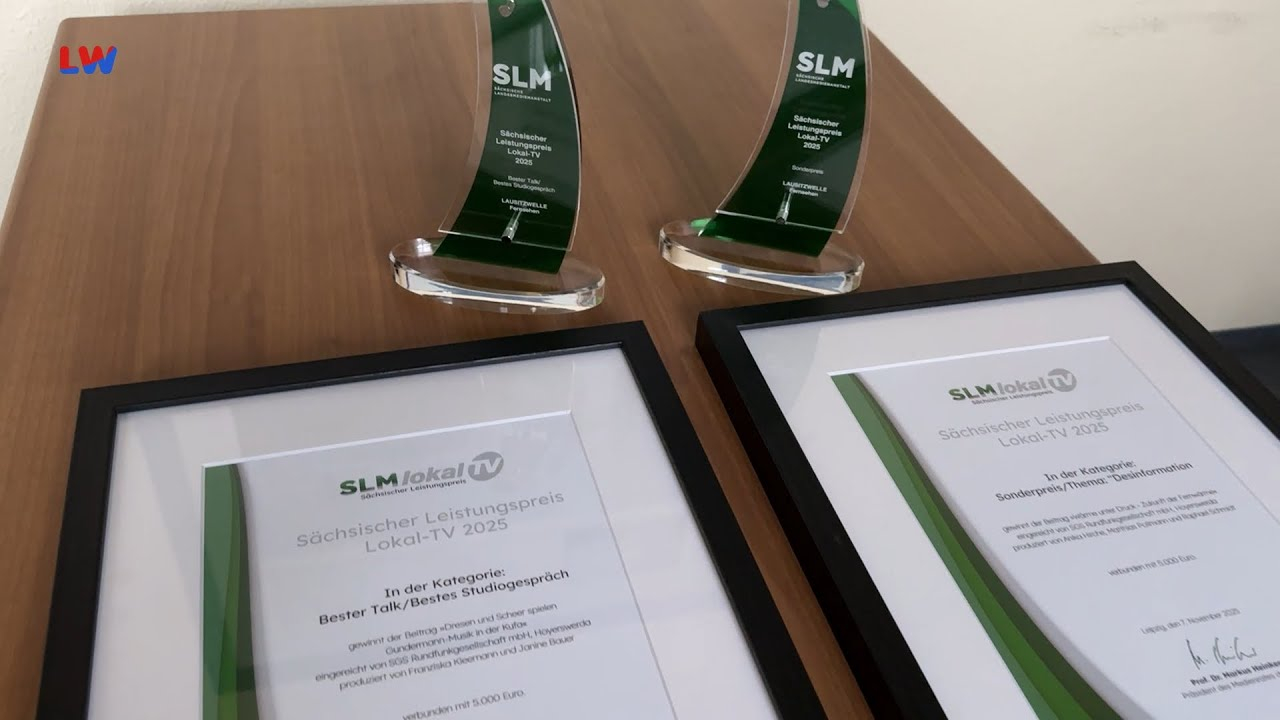 Sachsen: Zwei Fernsehpreise für LAUSITZWELLE