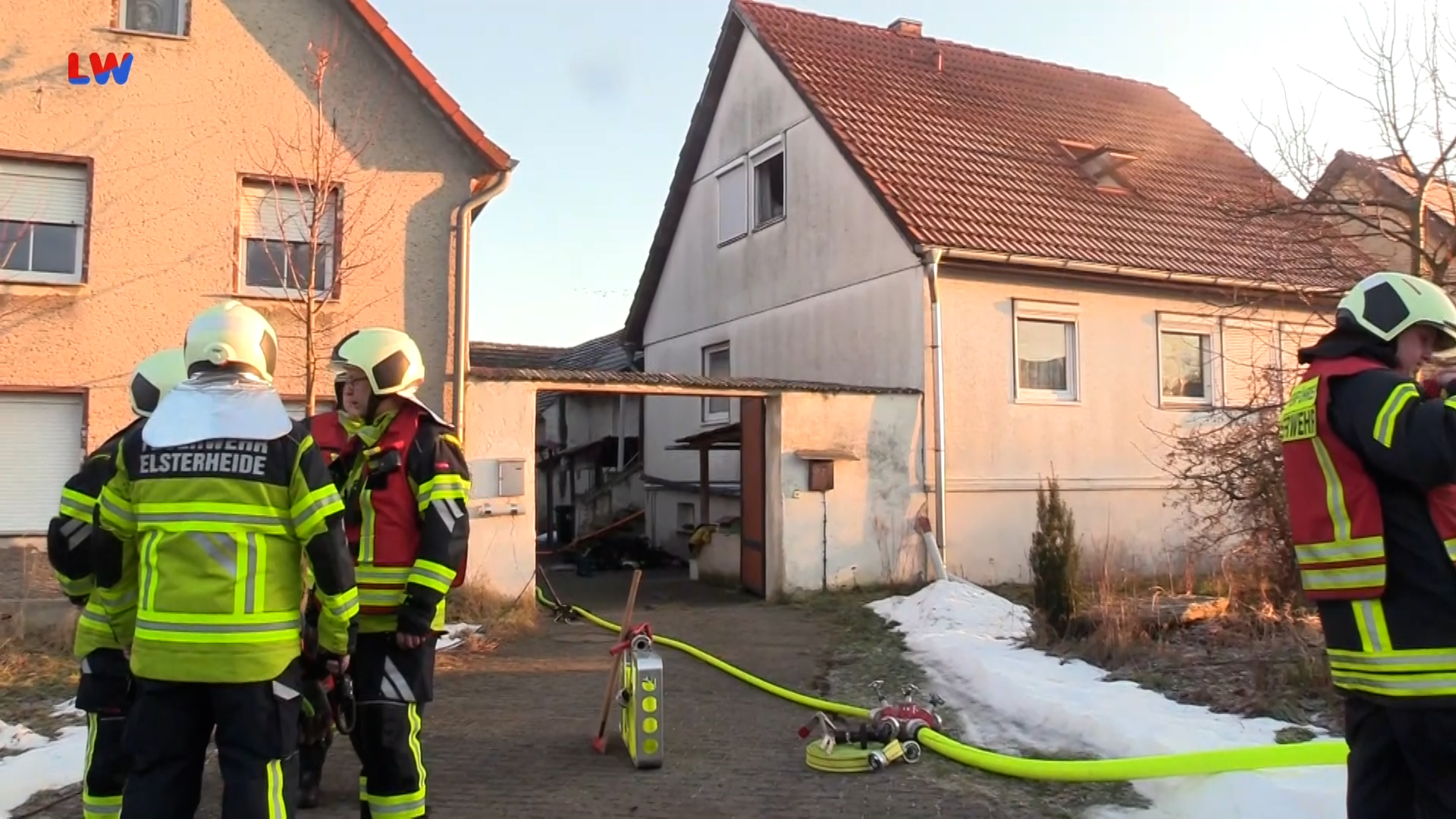 Neuwiese/Elsterheide: Wohnungbrand