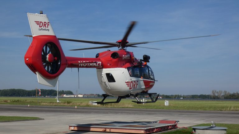 Bautzen: Rettungshubschrauber landet in Gesundbrunnen