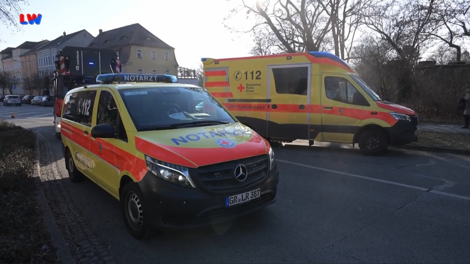 Zittau: Unfall auf dem Theaterring