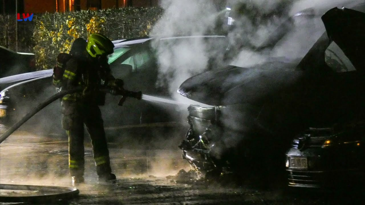 Finsterwalde: PKW in Flammen