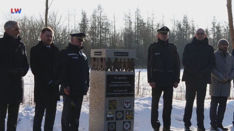 Lauchhammer: Gedenken an getöteten Polizisten