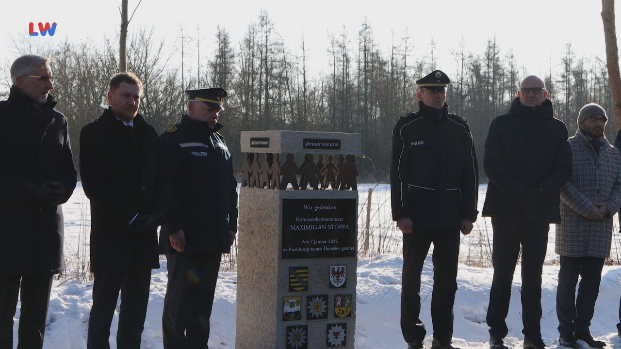 Lauchhammer: Gedenken an getöteten Polizisten