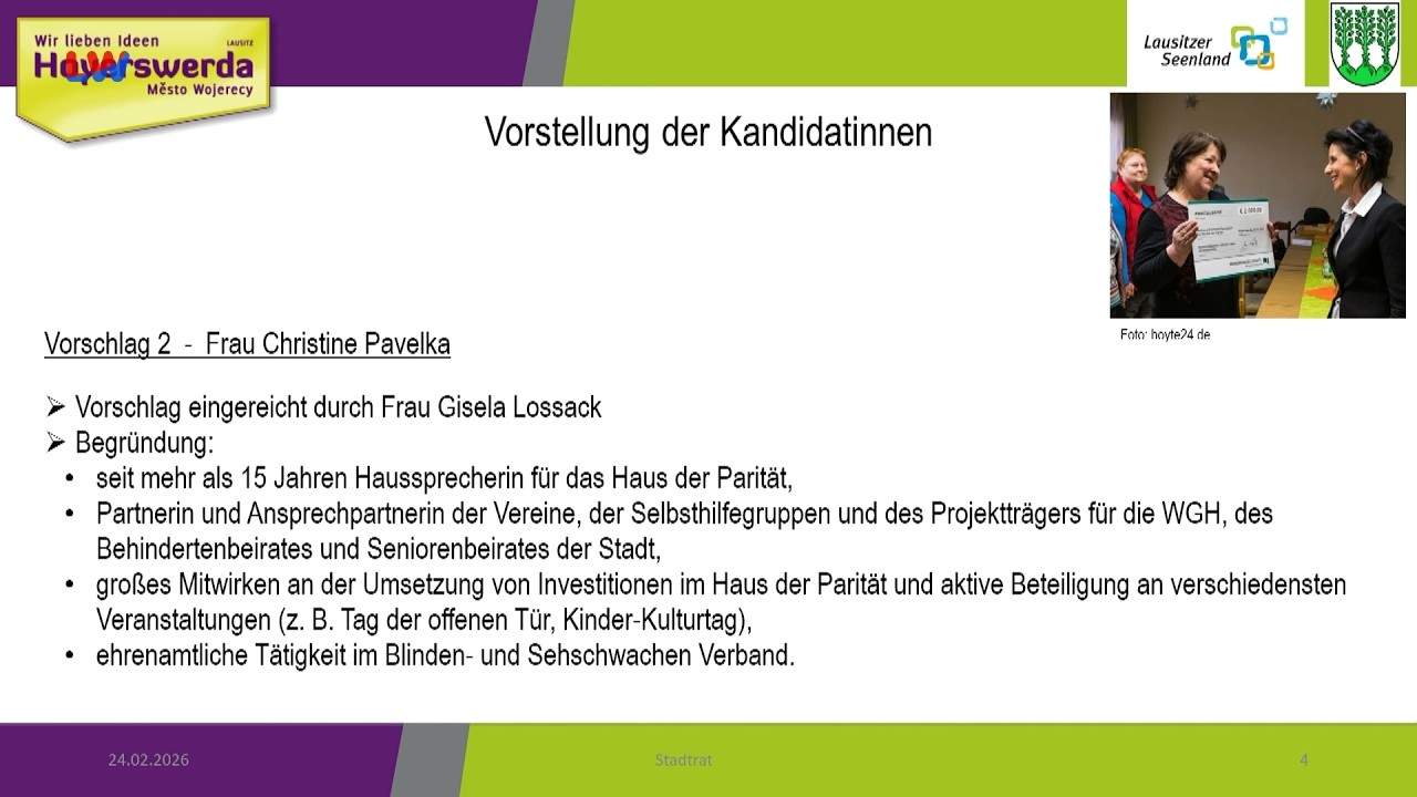 Hoyerswerda: Christine Pavelka erhält die „Martha 2026“