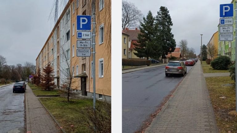 Niesky: Neue Bewohnerparkplätze ausgewiesen