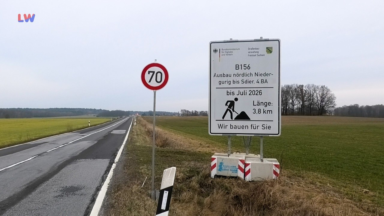 Großdubrau OT Zschillichau: Ausbau der B 156 geht weiter