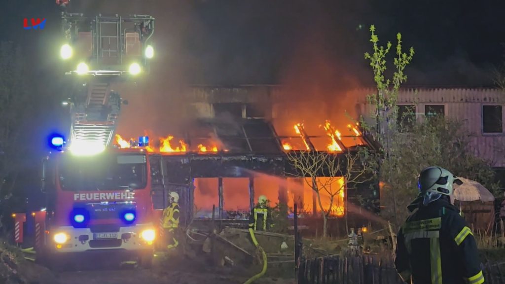 Elsterwerda: Ehemaliger „Elsterdom“ abgebrannt