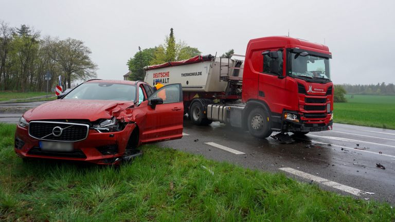 Lauta: Unfall auf der B 96