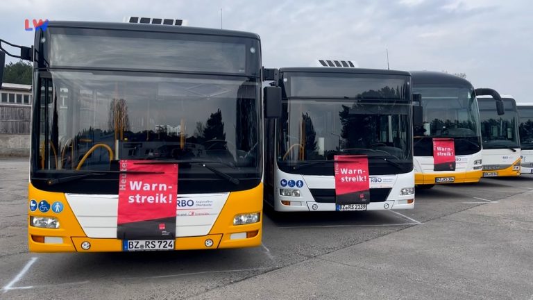 Hoyerswerda: Busfahrer streiken für bessere Tarife