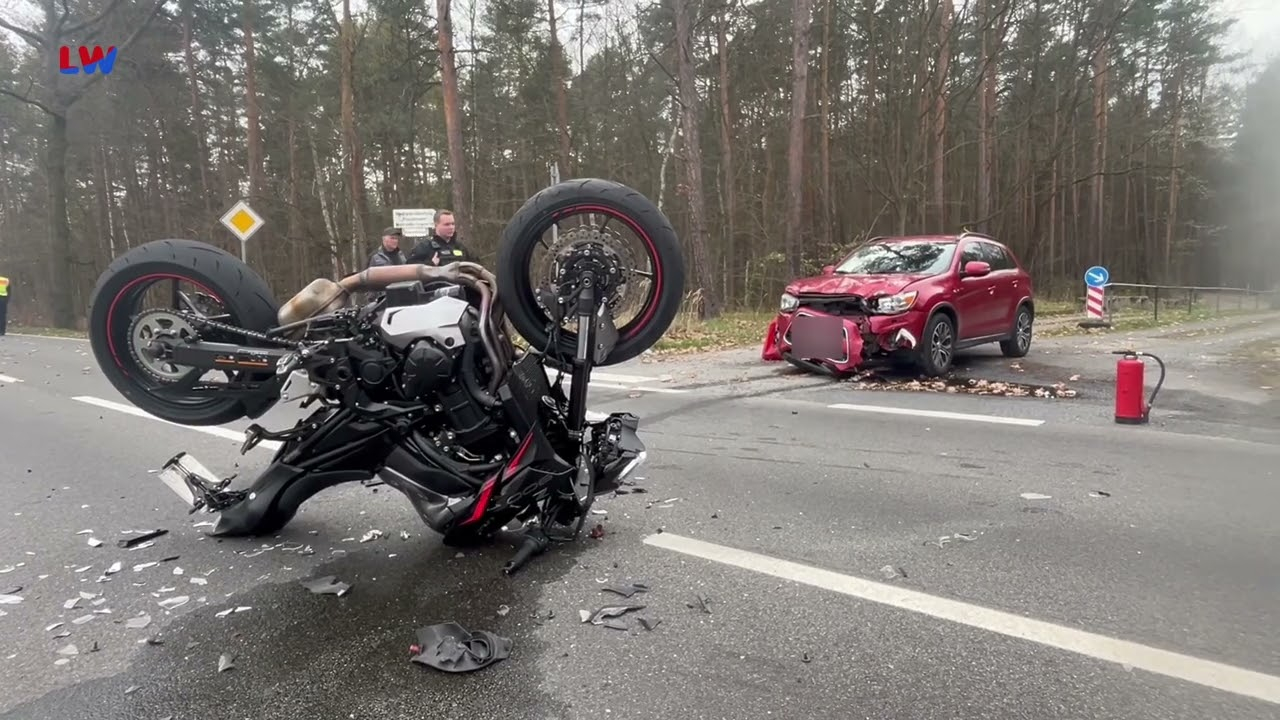 Wittichenau OT Maukendorf: Schwerer Unfall auf der B96