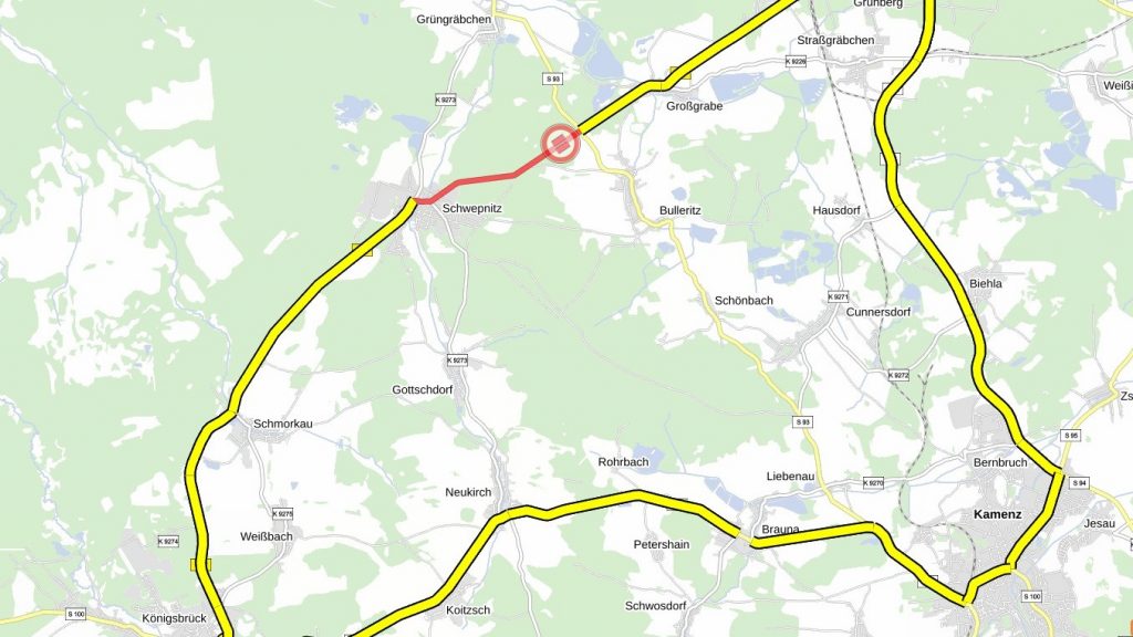 Schwepnitz: Brücke an der B 97 wird abgerissen