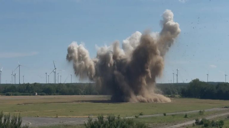 Schacksdorf: Bomben und Granaten kontrolliert gesprengt