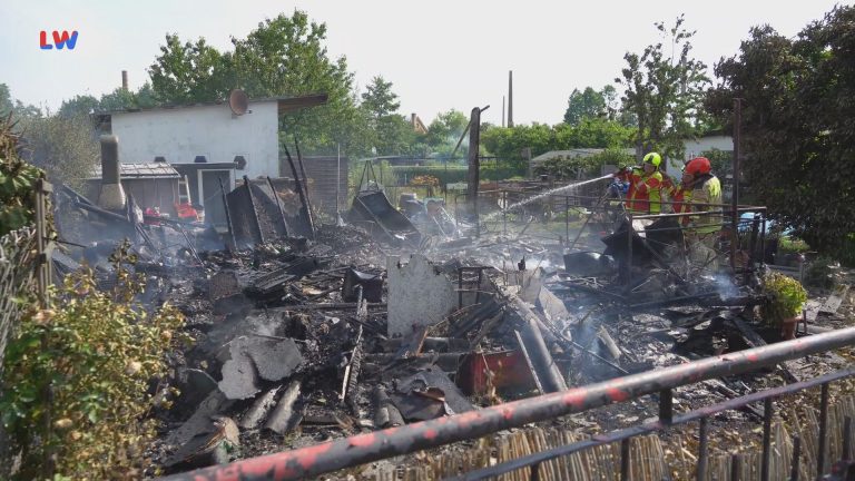Weißwasser: Brand in Gartenlaube