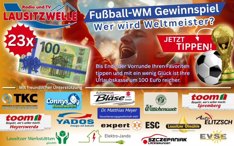 LAUSITZWELLE Fußball-WM-Gewinnspiel
