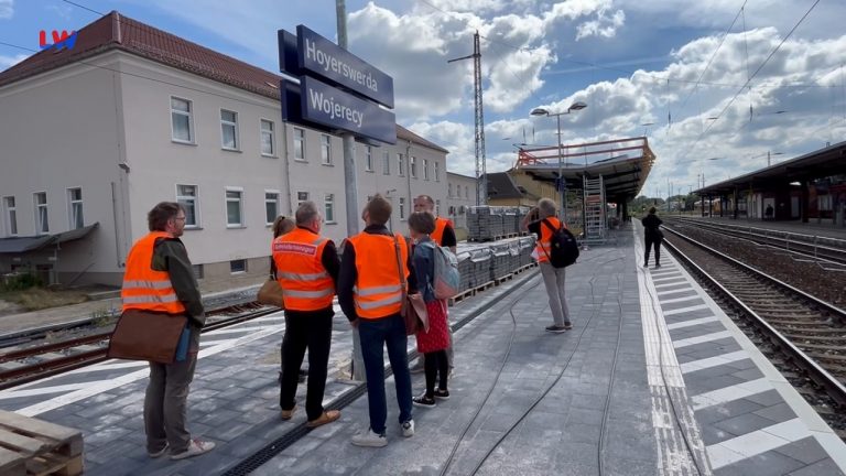 Hoyerswerda: Trotz Problemen und Verzögerung - Bahnhof im Zeitplan