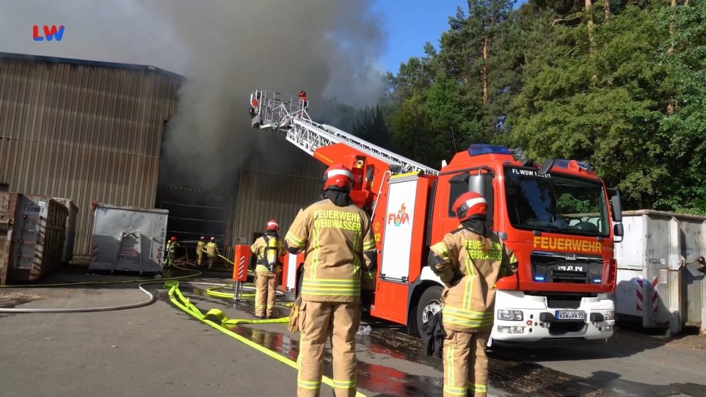 Weißwasser: Kompostieranlage in Flammen