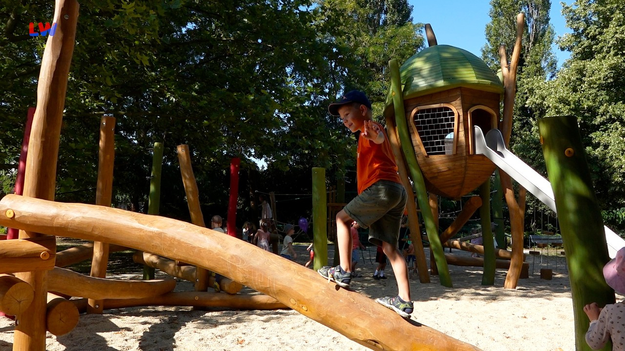 Hoyerswerda: Neuer Spielplatz im Altstadtpark eröffnet