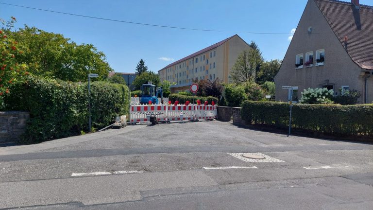Pulsnitz: Straßeneinbruch sorgt für Sperrung