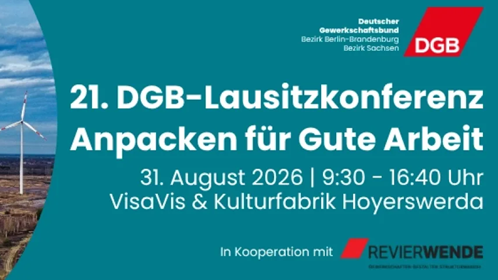 Lausitz/Hoyerswerda: 21. Lausitzkonferenz – Anmeldeschluss am 21. August