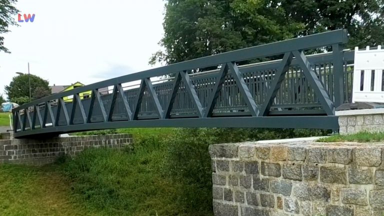 Sohland/Spree: Neue Brücke auf dem Stausee-Rundweg