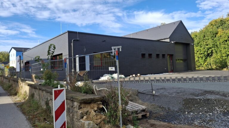 Elstra OT Prietitz: Neues Feuerwehrhaus ist fast fertig